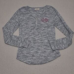 VTG Bobbie Brooks Thermal Henly Top S Elena Gilbert Bella Swan‎ Preppy Feminine